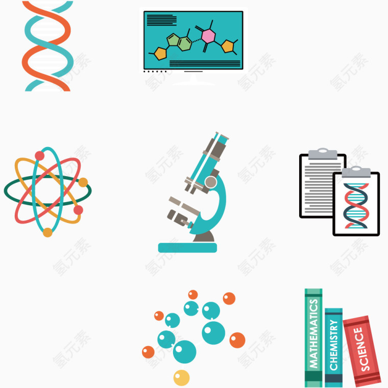 科学实验元素