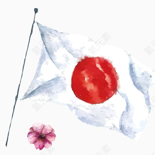 矢量日本旗帜