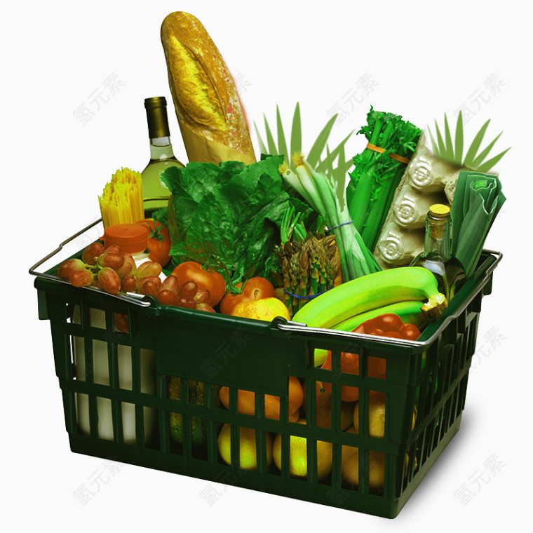 塑料框装蔬菜水果