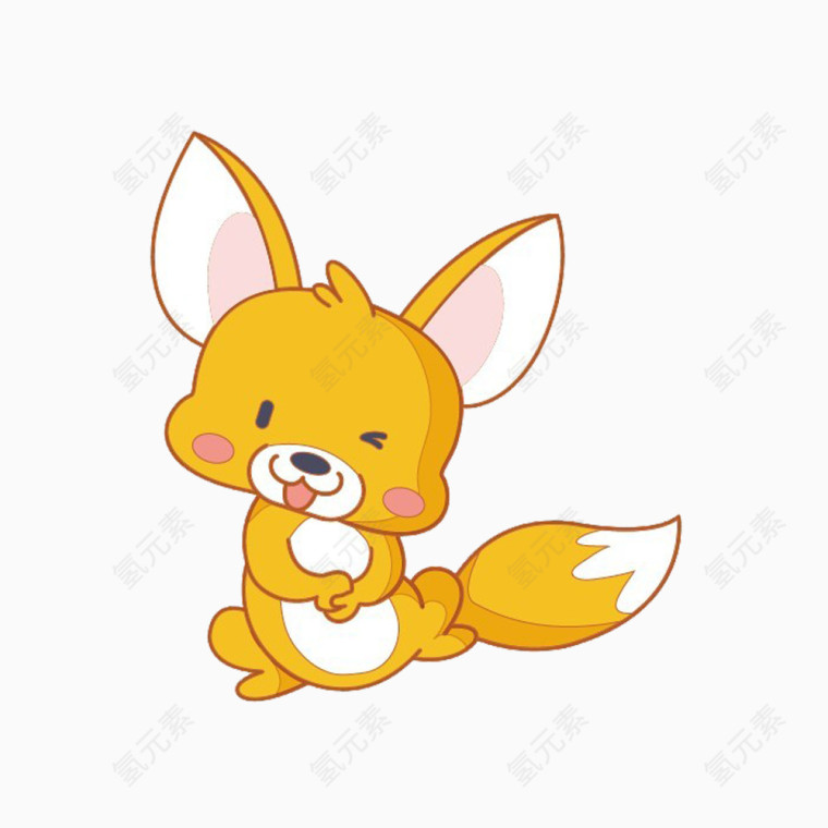 可爱的小松鼠棕黄色