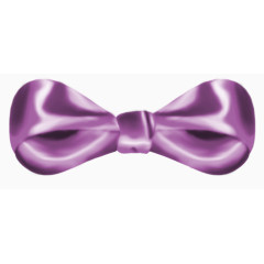紫色丝绸蝴蝶结