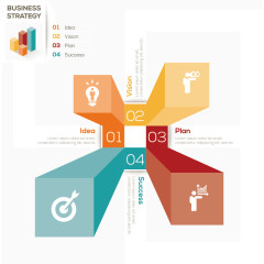 商务信息矢量图表