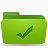 绿色的文件夹任务图标