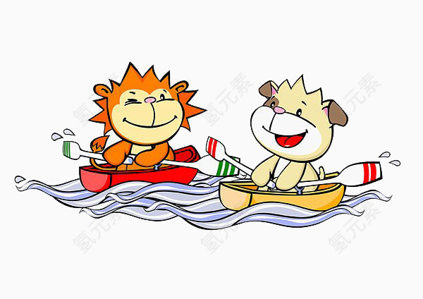 动物们划船比赛