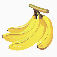 矢量水果黄色香蕉