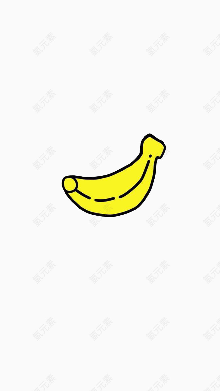 卡通简笔画香蕉