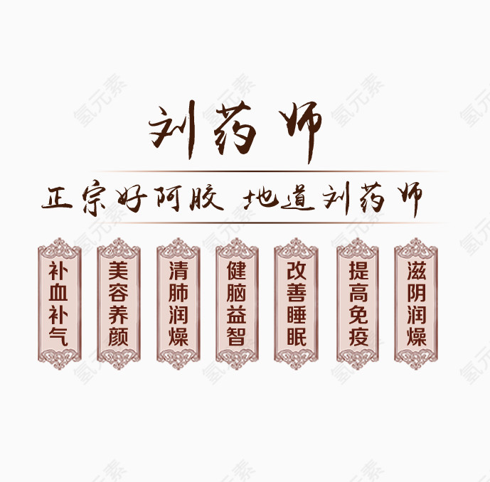 药材文案字体