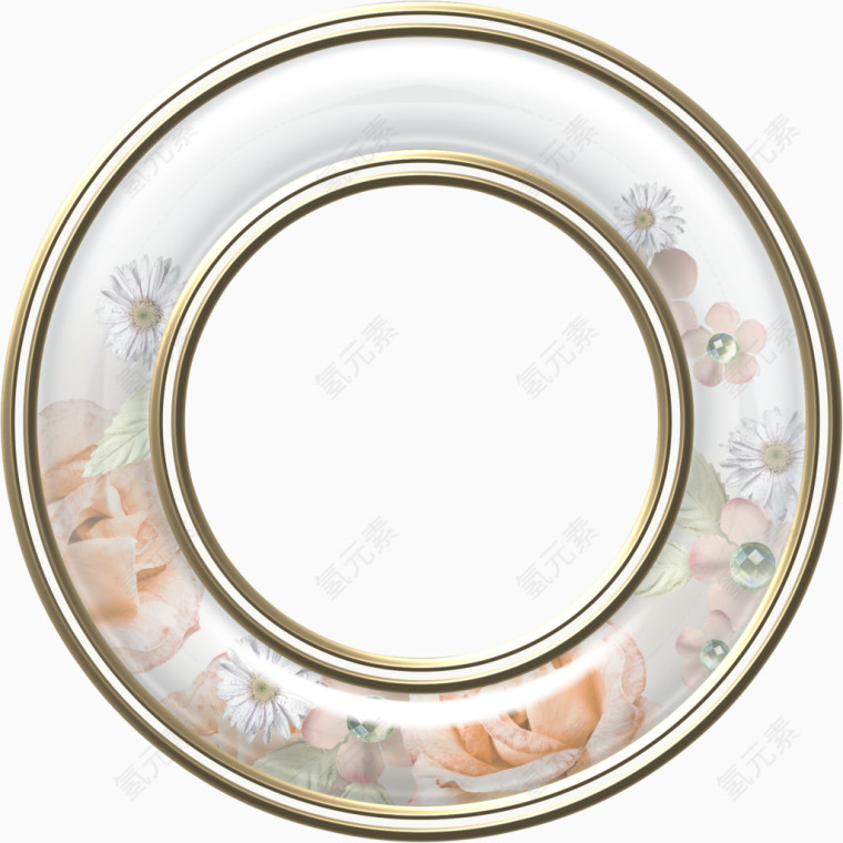 欧式玻璃圆环