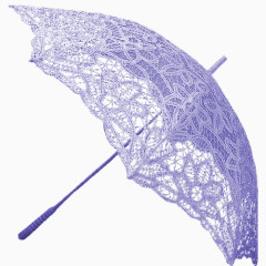 紫色蕾丝太阳伞