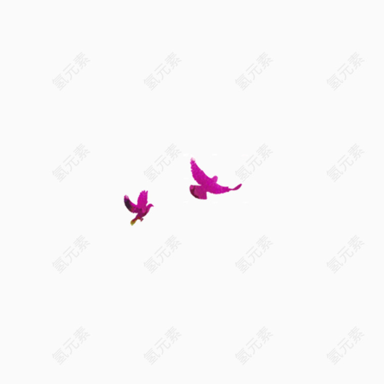 紫色  千纸鹤