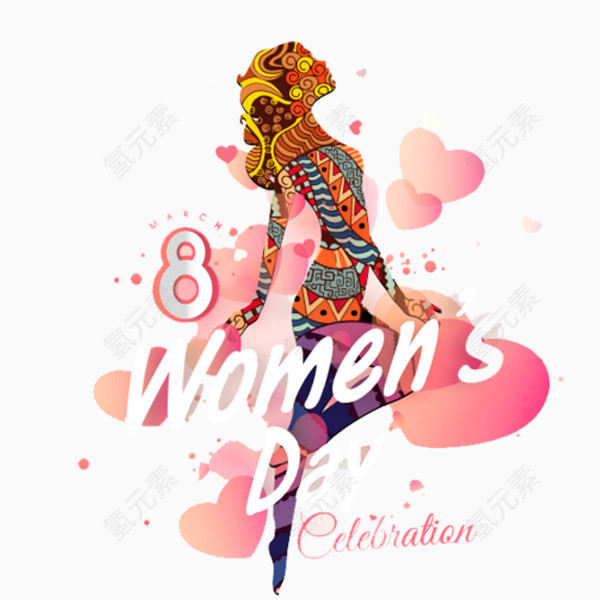 38妇女节人物彩绘