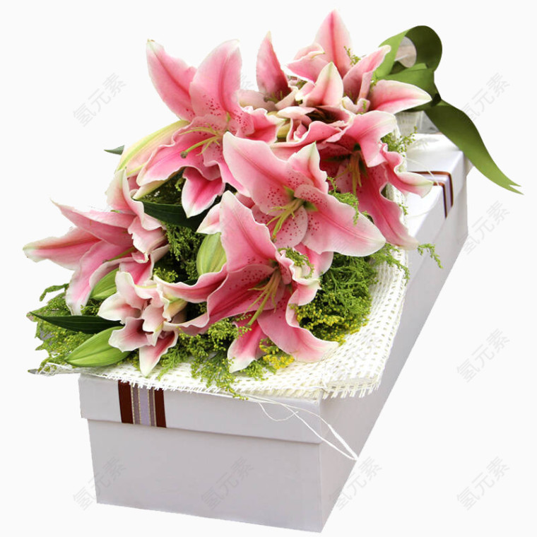 百合花花束礼盒