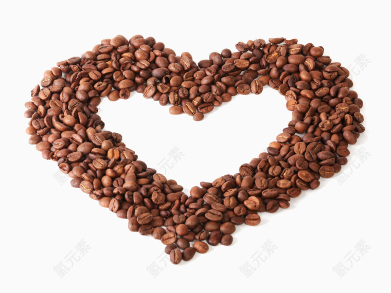 桃心心形咖啡豆