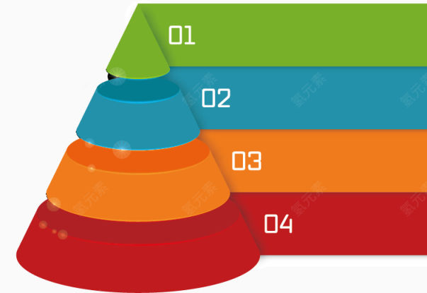 金字塔ppt元素下载