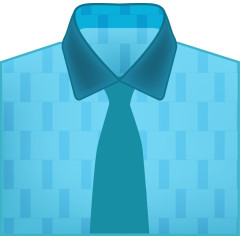 蓝色领带衬衫
