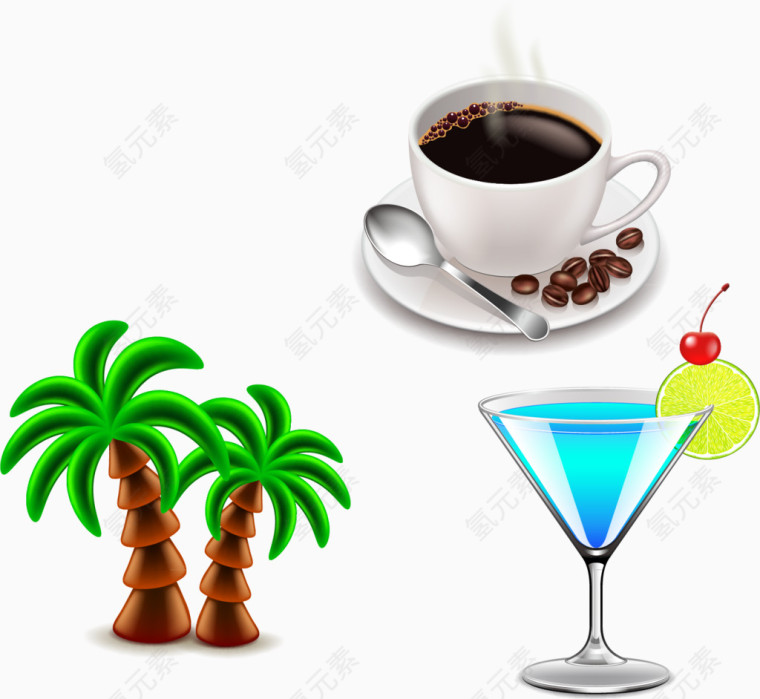 饮料咖啡PNG矢量元素