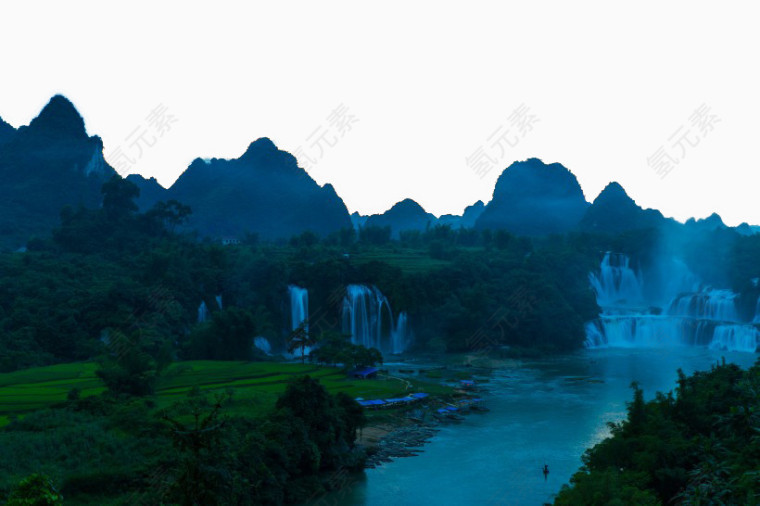 广西德天瀑布风景