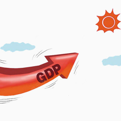 GDP国内生产总值上升素材免抠下载