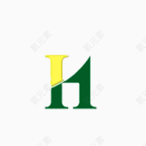 字母H形logo图片