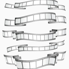 动感电影胶卷矢量图