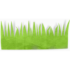 绿色漂亮剪纸草丛