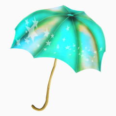 绿色雨伞