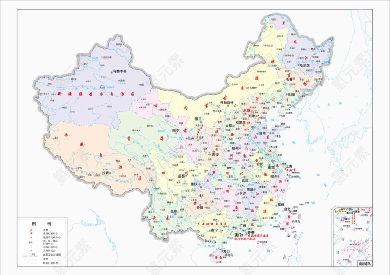 矢量图大中国