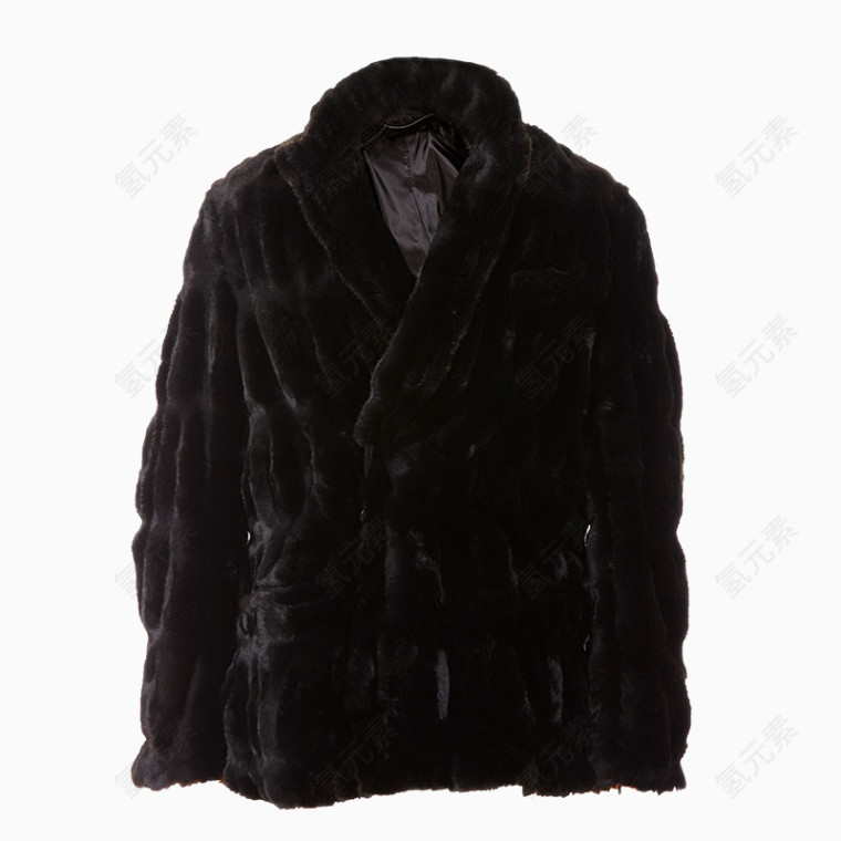 黑色毛衣外套