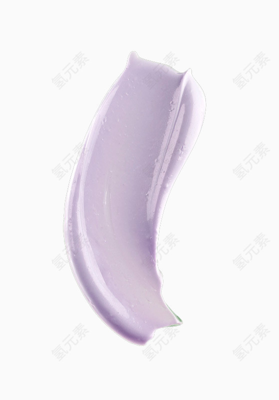 一抹淡紫色膏体