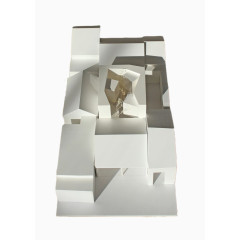 纯白色建筑模型