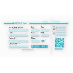 二维码登机牌