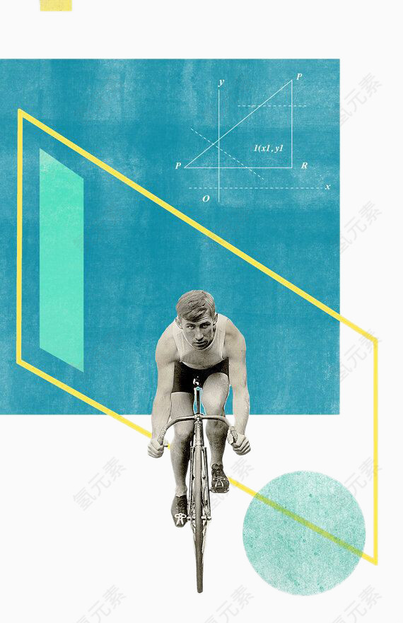 创意海报设计骑行者