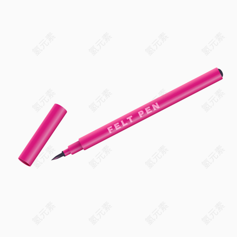 粉红色绘画笔针管笔