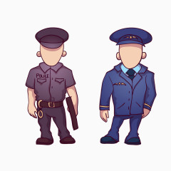 警察制服人物