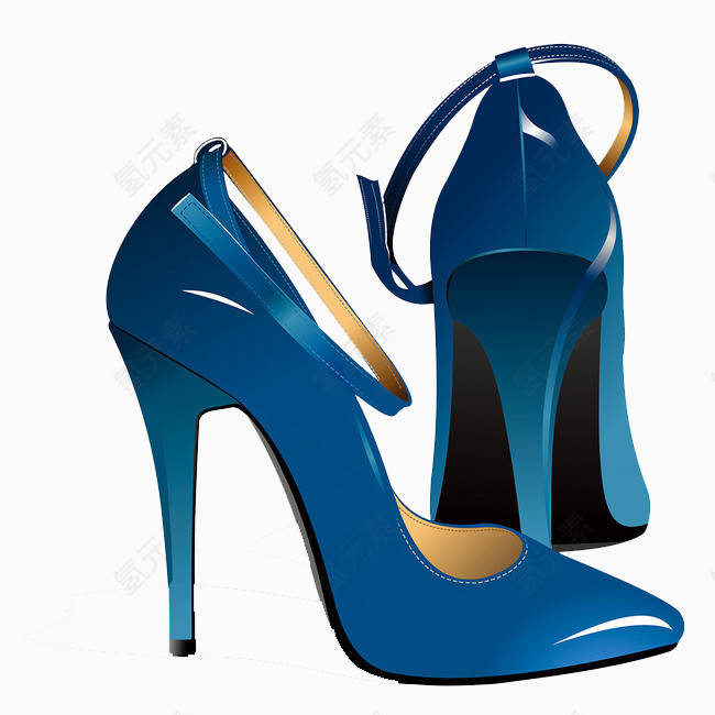 蓝色女鞋