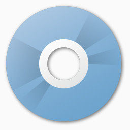 蓝色CD光盘图标