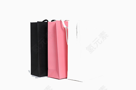 三色购物纸袋