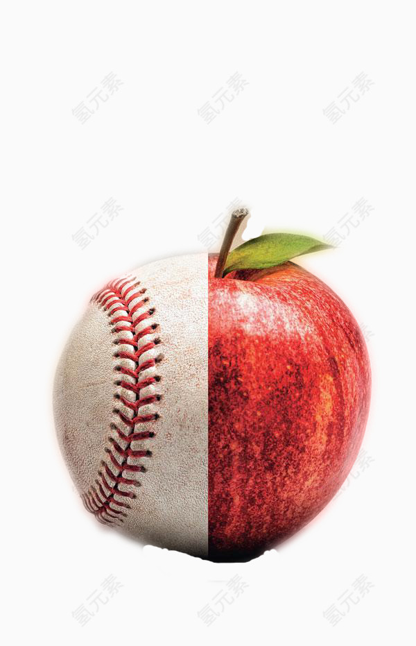 棒球苹果合成图片