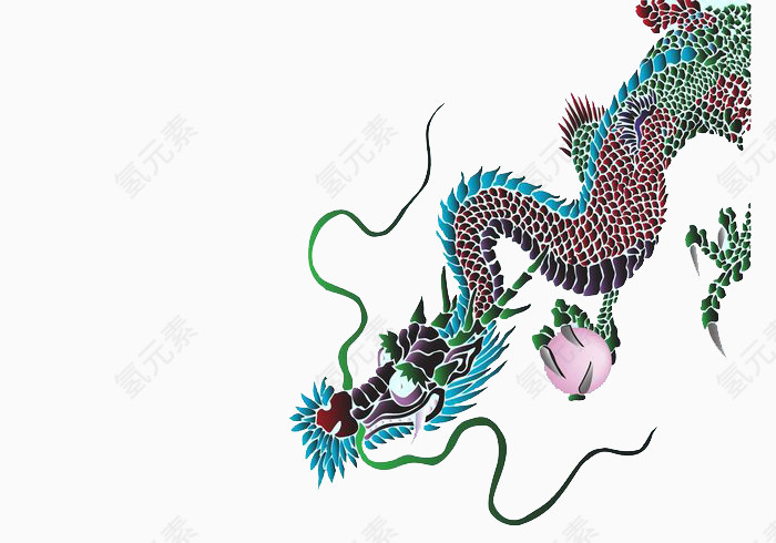 中国传统龙图案