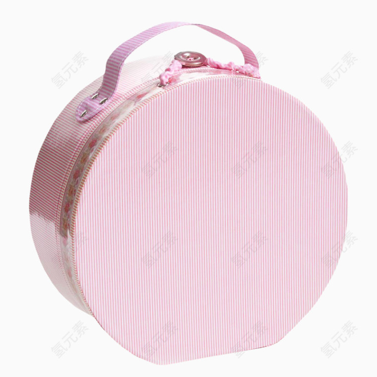 粉色圆形化妆包