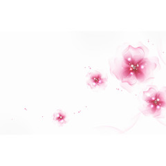 情人节元素梦幻的粉色花儿