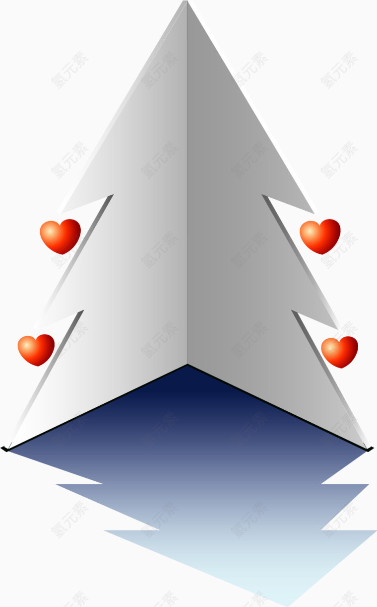 矢量圣诞树图标1