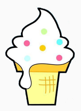 七彩糖果冰淇淋