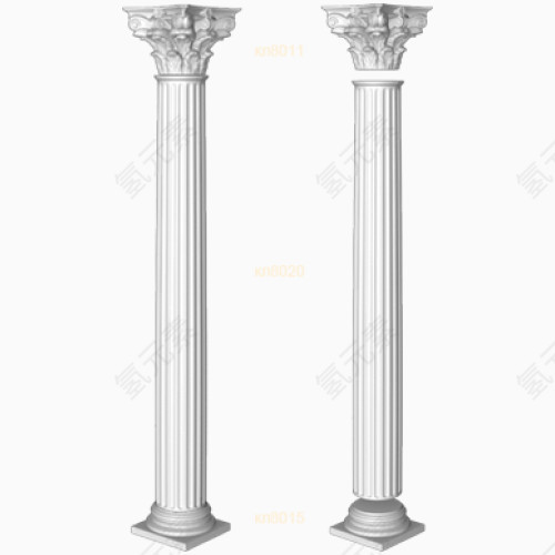 石柱 建筑 欧式  白色