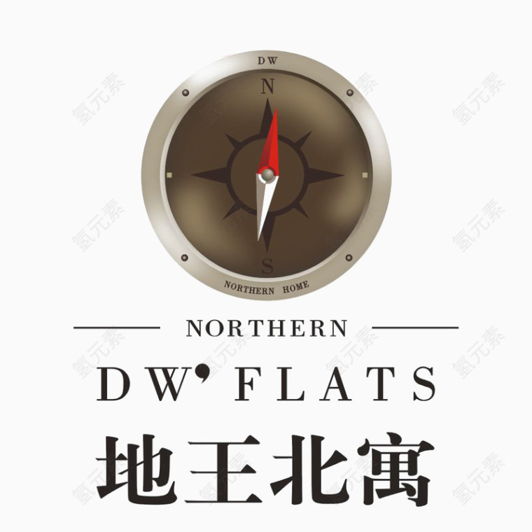 地王公寓标识logo