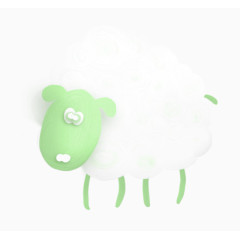 绿色绵羊