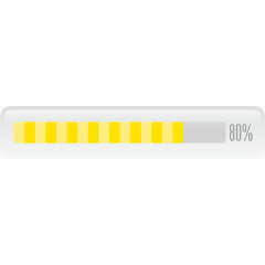 黄色百分比正在加载元素