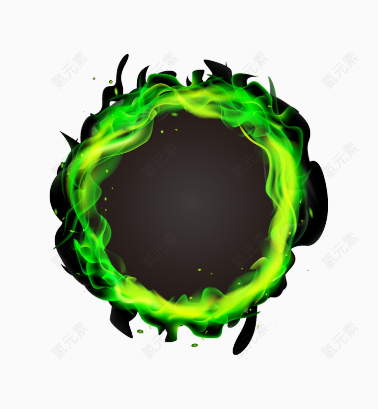 炫酷绿色圆环