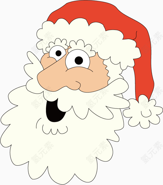 白胡子圣诞老人头像