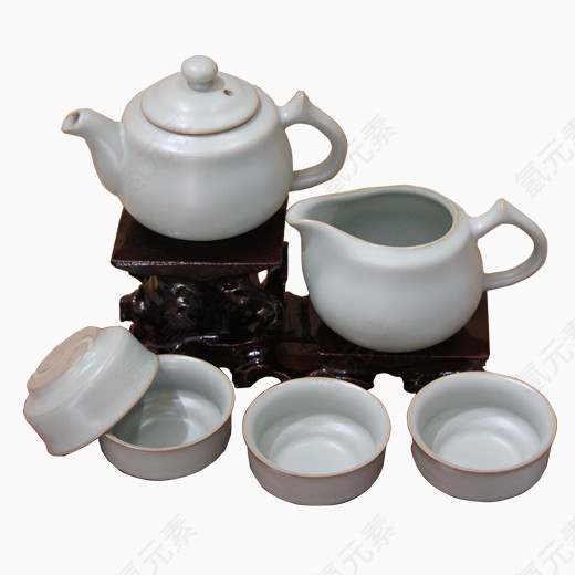 陶瓷茶杯茶具png图片
